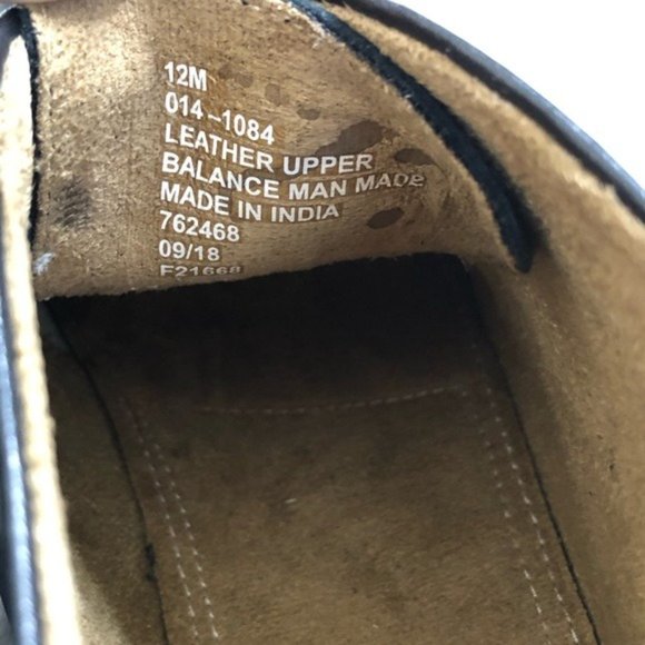 Brand New! Stafford Black Leather Cap Toe Oxford, 12M